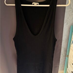 James Perse Classic Black Tank Top